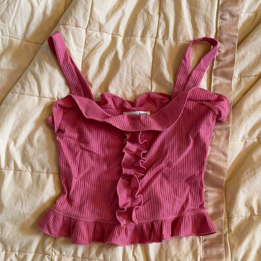 Reformation Jeans Pink tank!